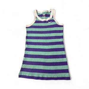 Nike Kids Striped Tank Top - Purple and Green